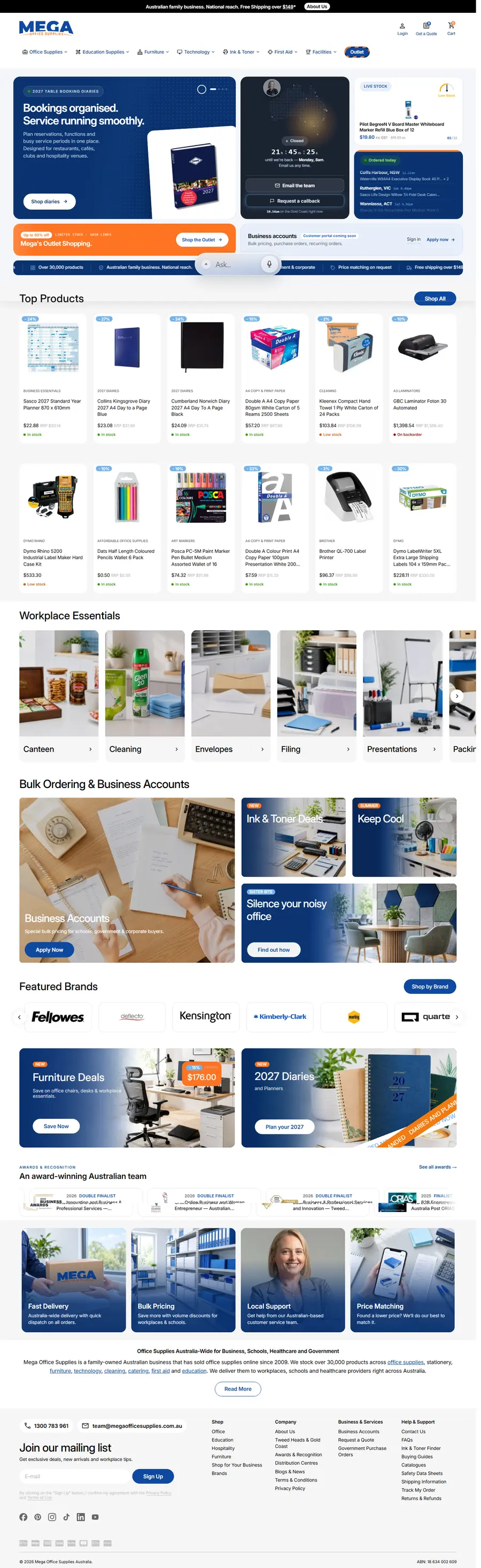Mega Office Supplies (AI Product Data Pipeline) homepage