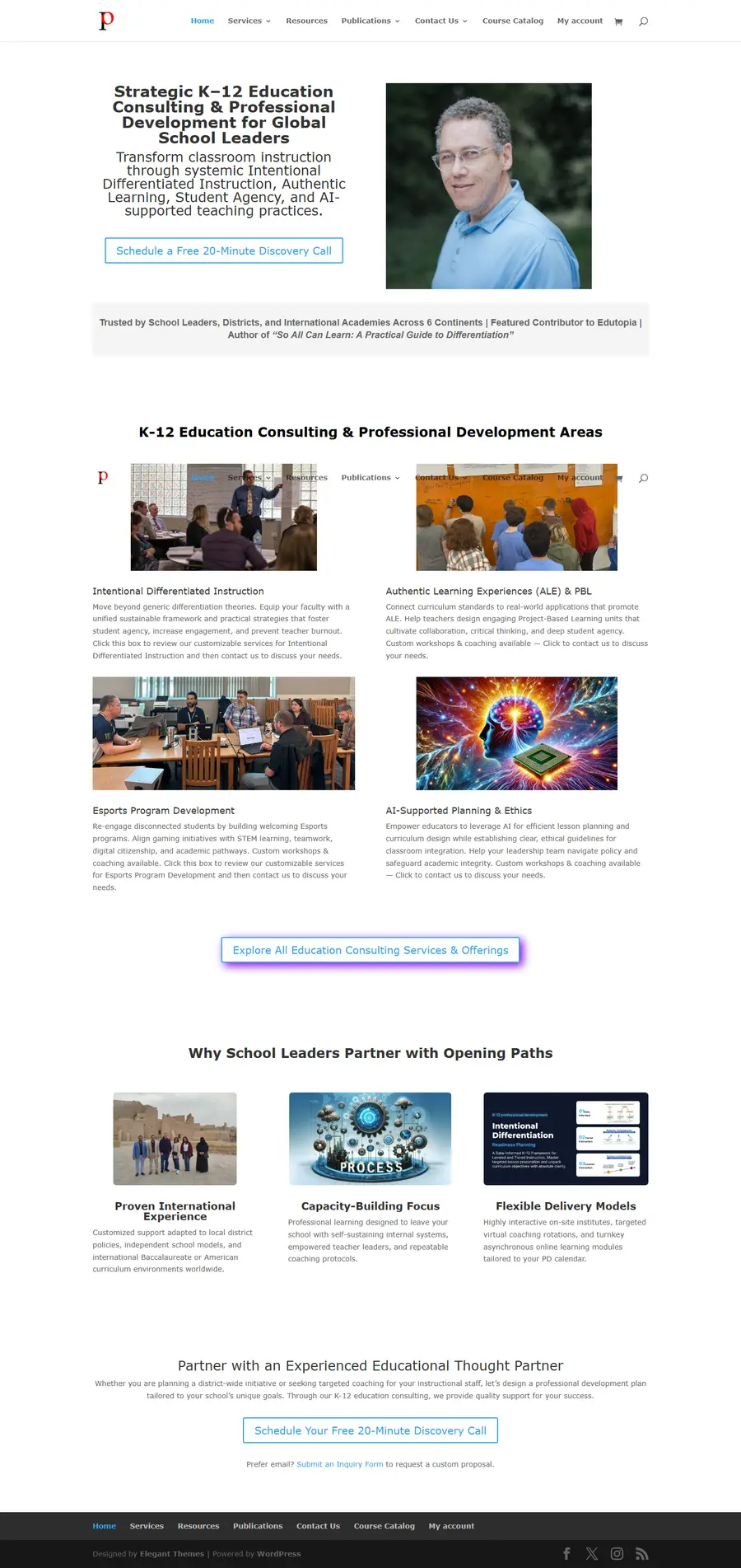 Non-Technical Handoff LMS homepage
