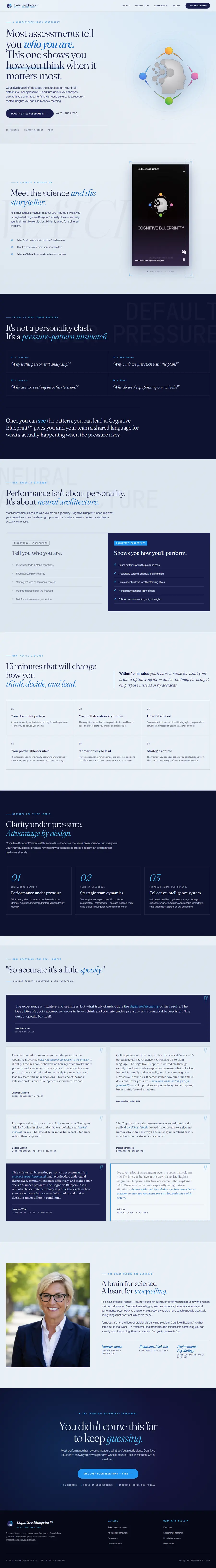 The Cognitive Blueprint homepage